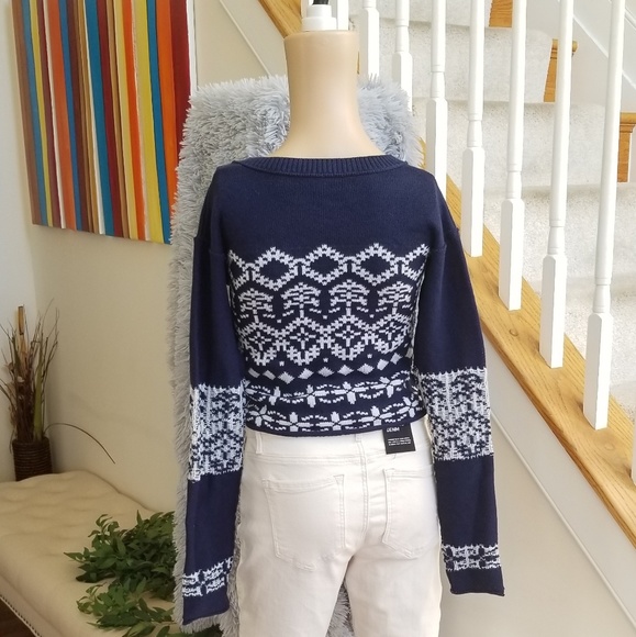 ❤Free People Cabin Day Sweater Blue XS - Picture 2 of 4
